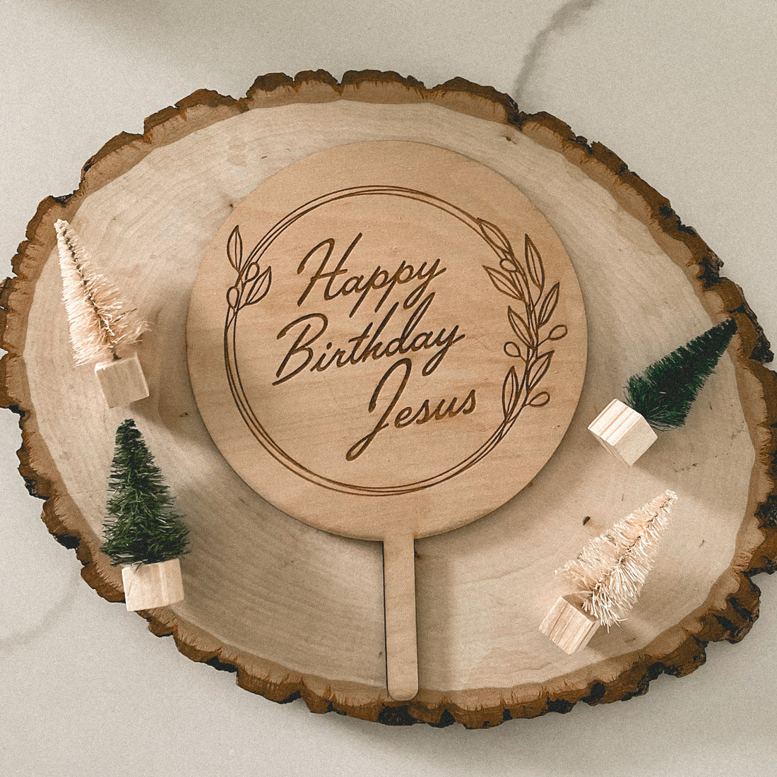 "Happy Birthday Jesus" Cake Topper