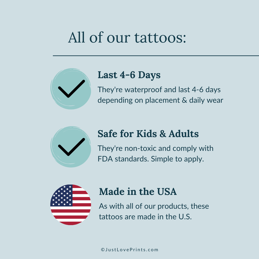 "Faith Over Fear Collection" Temporary Tattoos