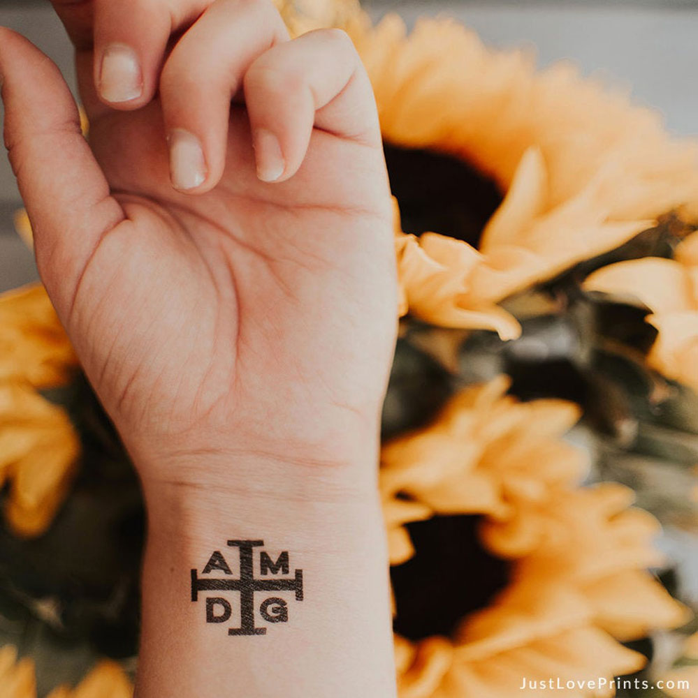 "AMDG Collection" Temporary Tattoos