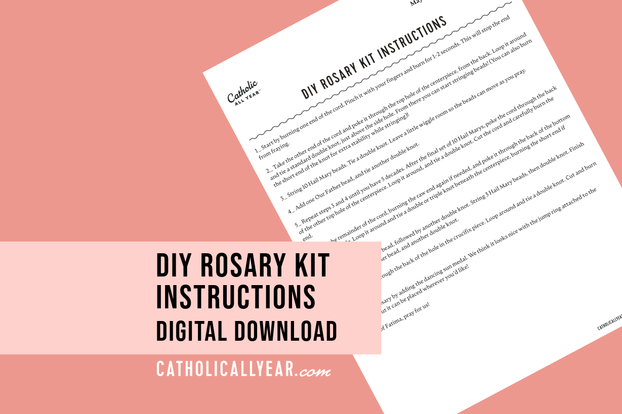 DIY Rosary Instructions