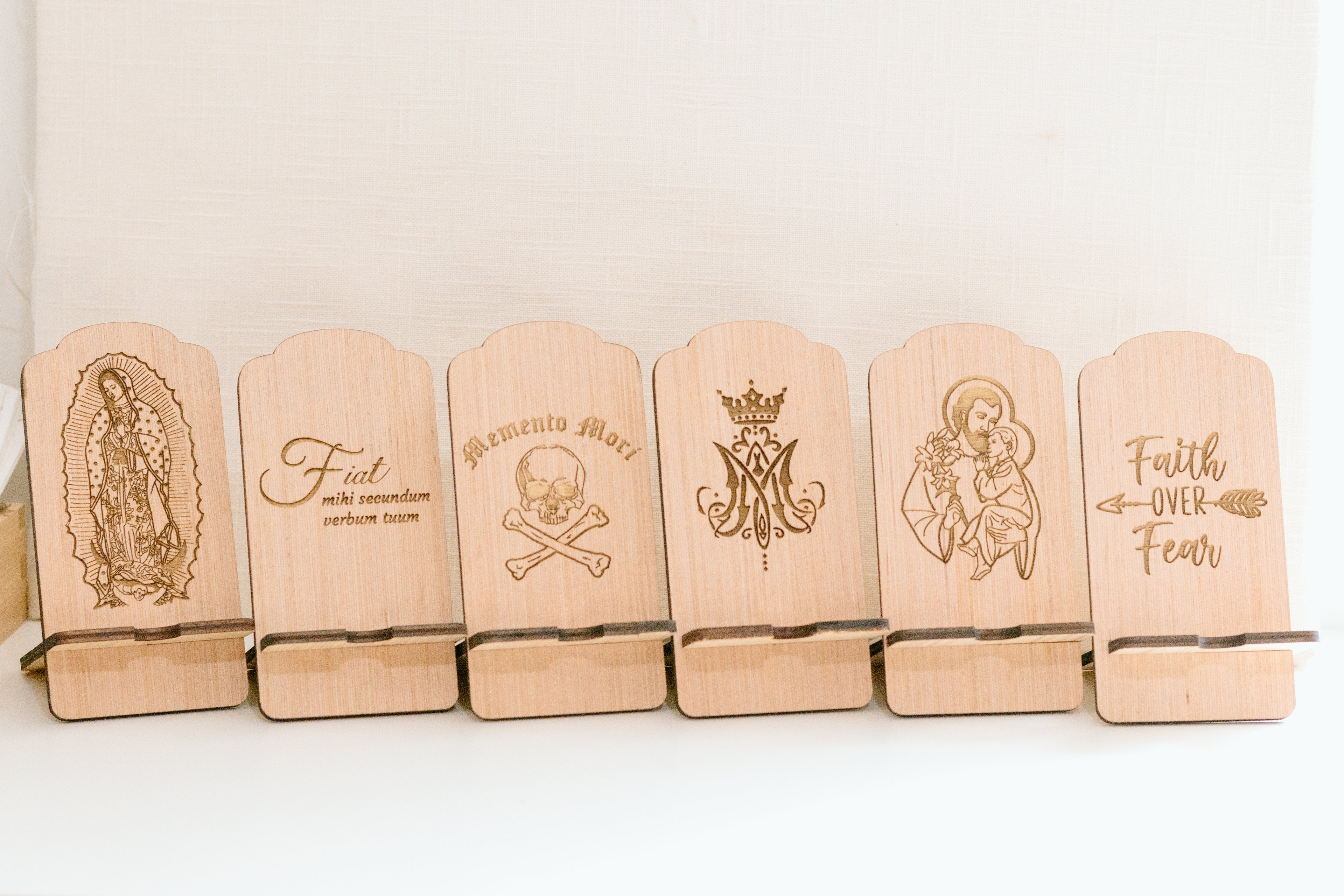 Wooden Phone Stand