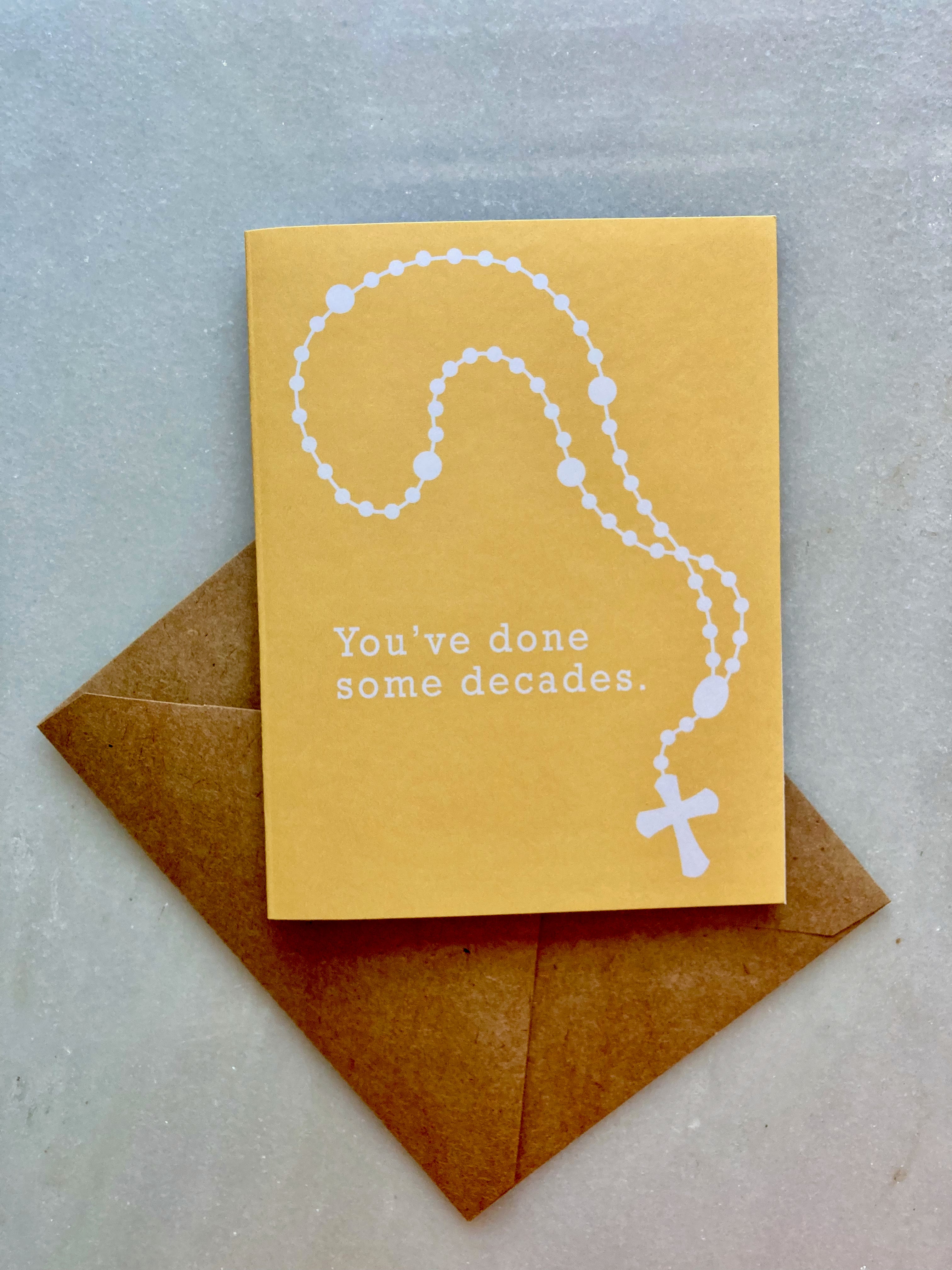 Birthday Decades Card