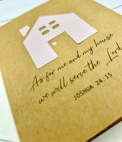 As for Me and My House New Home Card