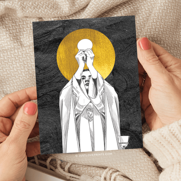 Catholic Priest Greeting Card