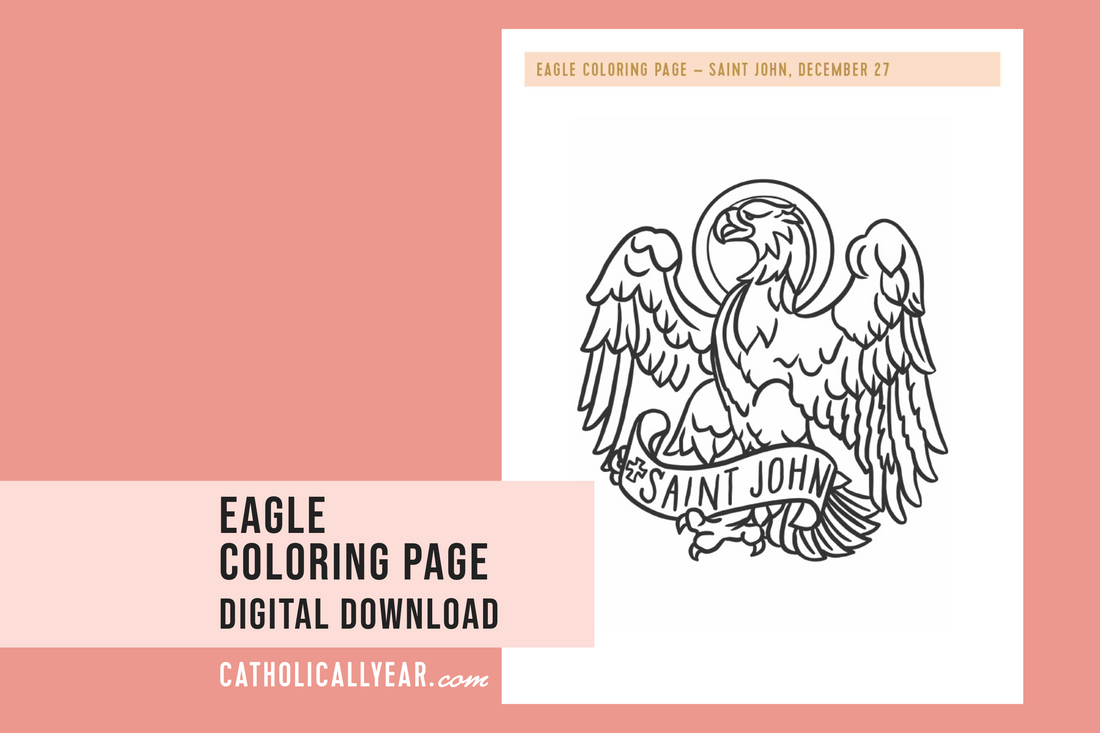 Eagle Coloring Page {Digital Download}