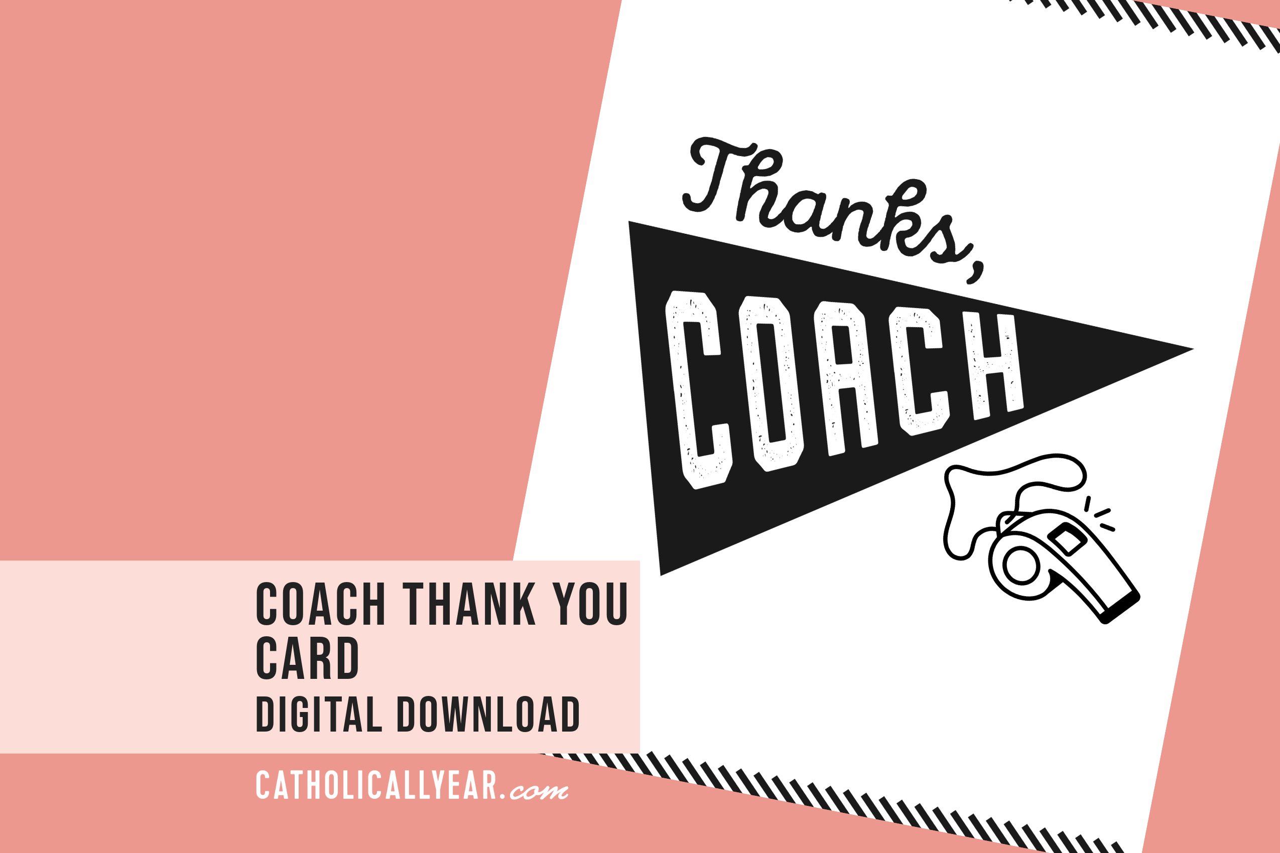 Coach Thank You Card {Digital Download} – The Catholic All Year