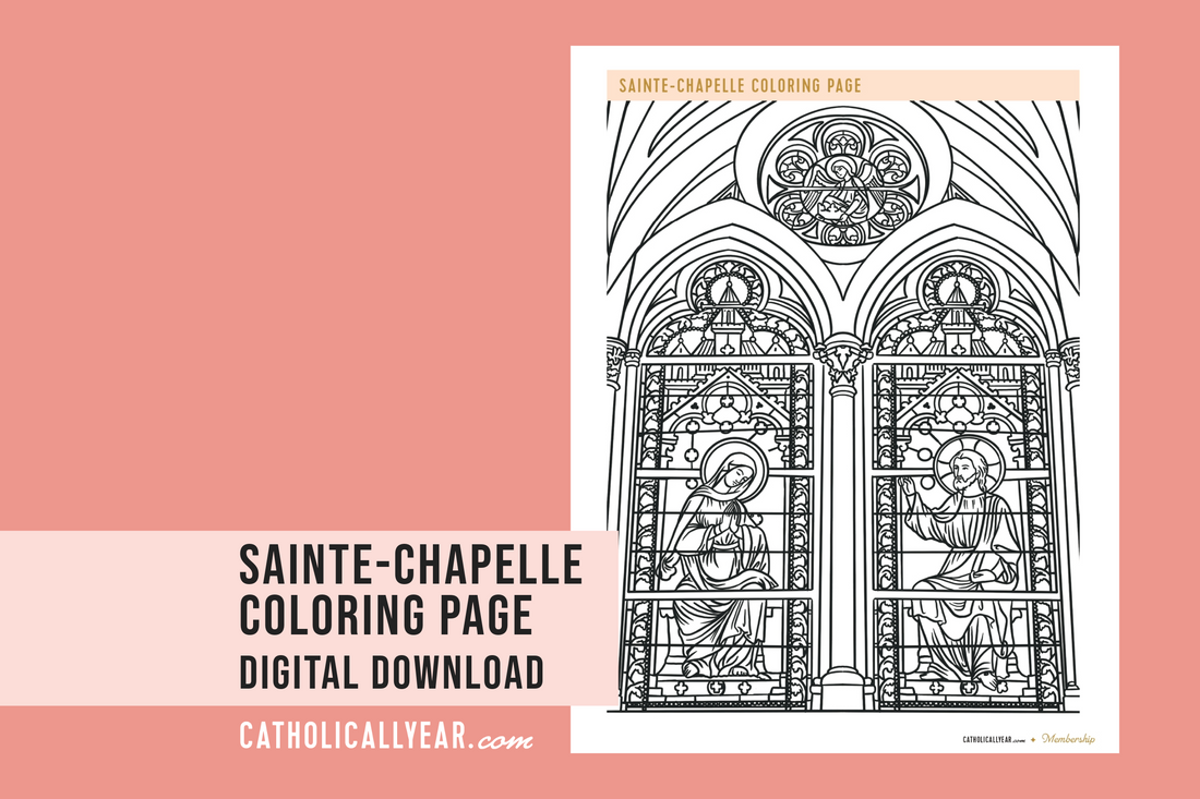 Sainte-Chapelle Coloring Page {Digital Download}