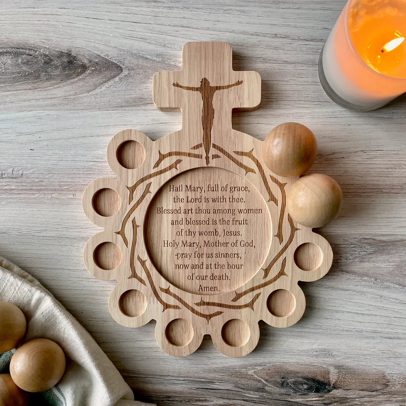 Wooden Decade Rosary Board *SALE*