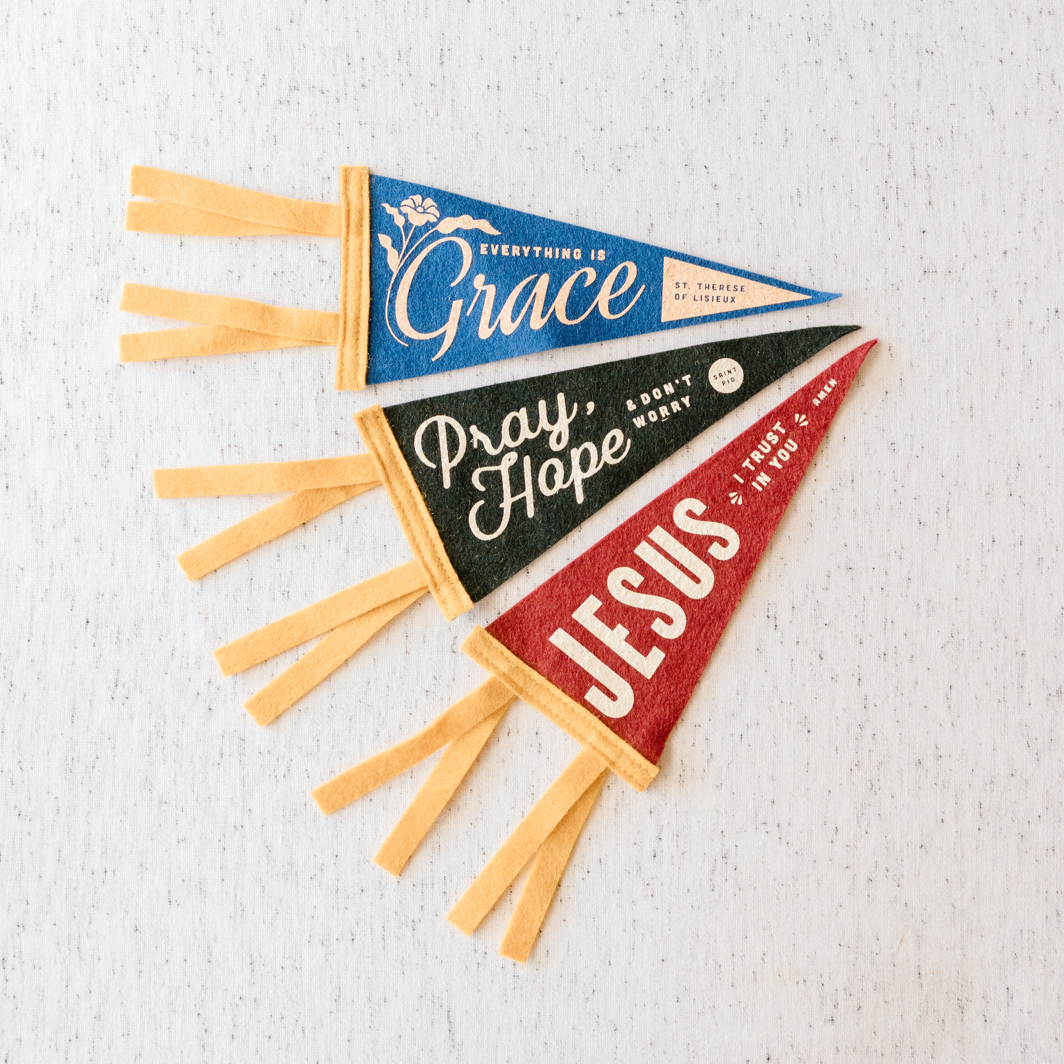 Handmade Mini Felt Pennants
