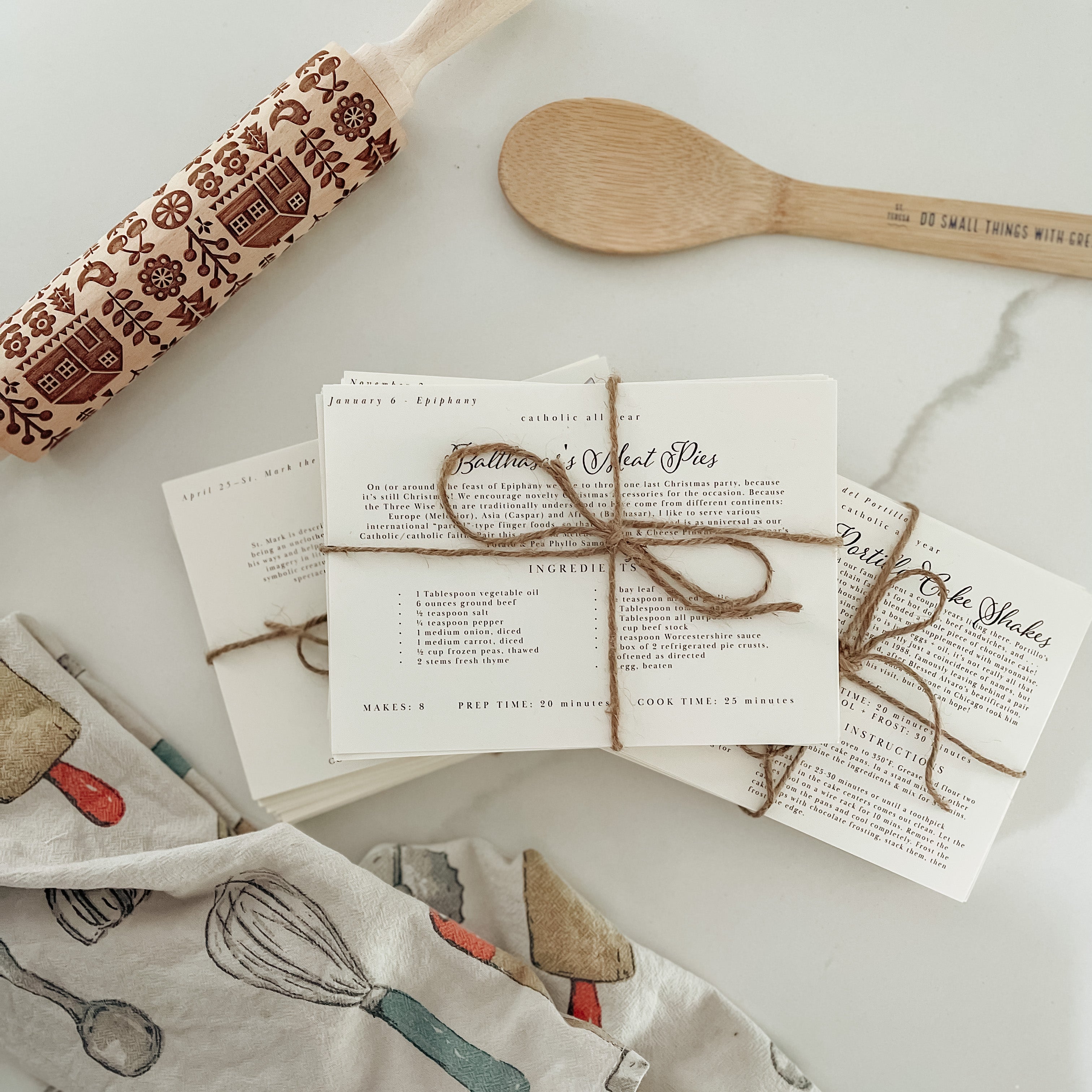 Set of 20 Liturgical Living Recipe Cards