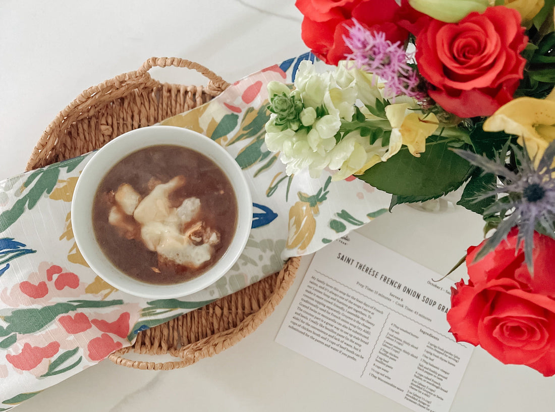 St. Thérèse French Onion Soup Gratinée - October 1 - Saint Thérèse of Lisieux