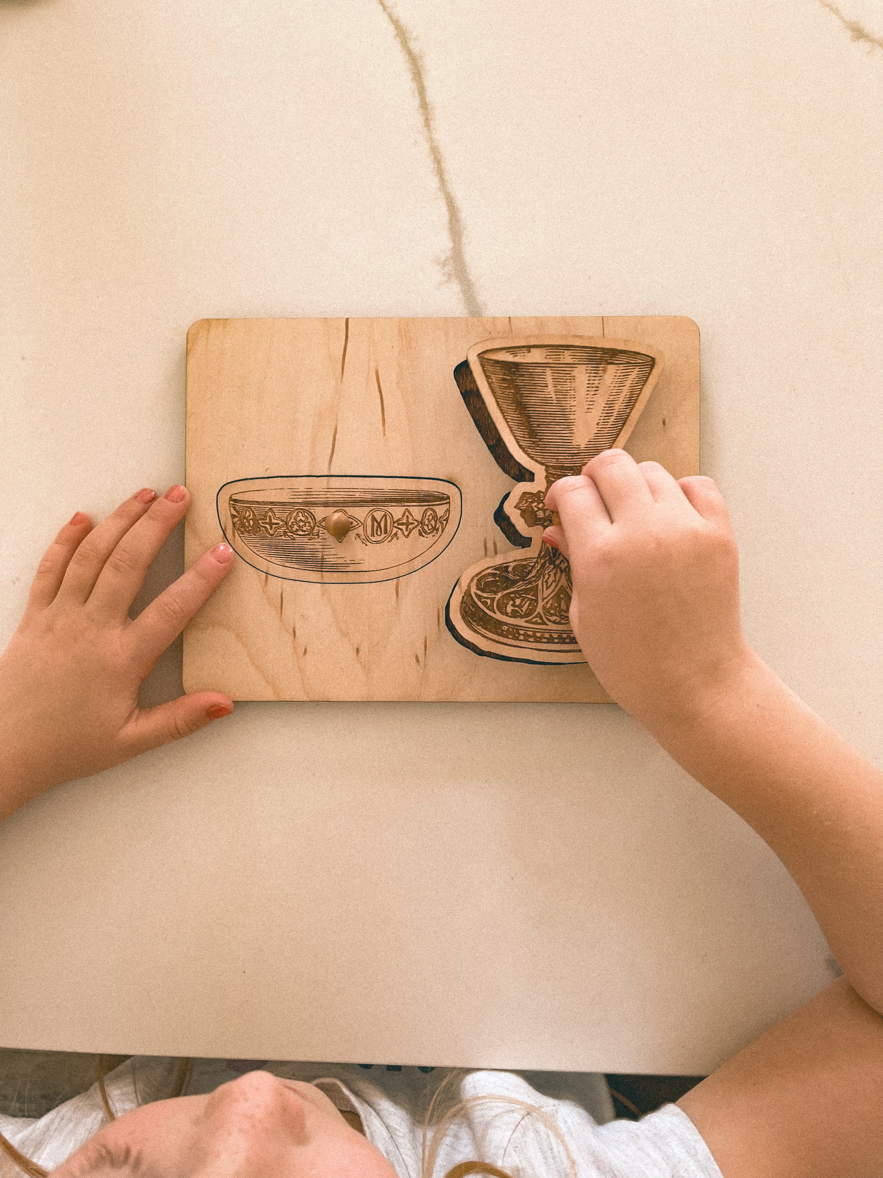 Wooden Chalice & Paten Puzzle