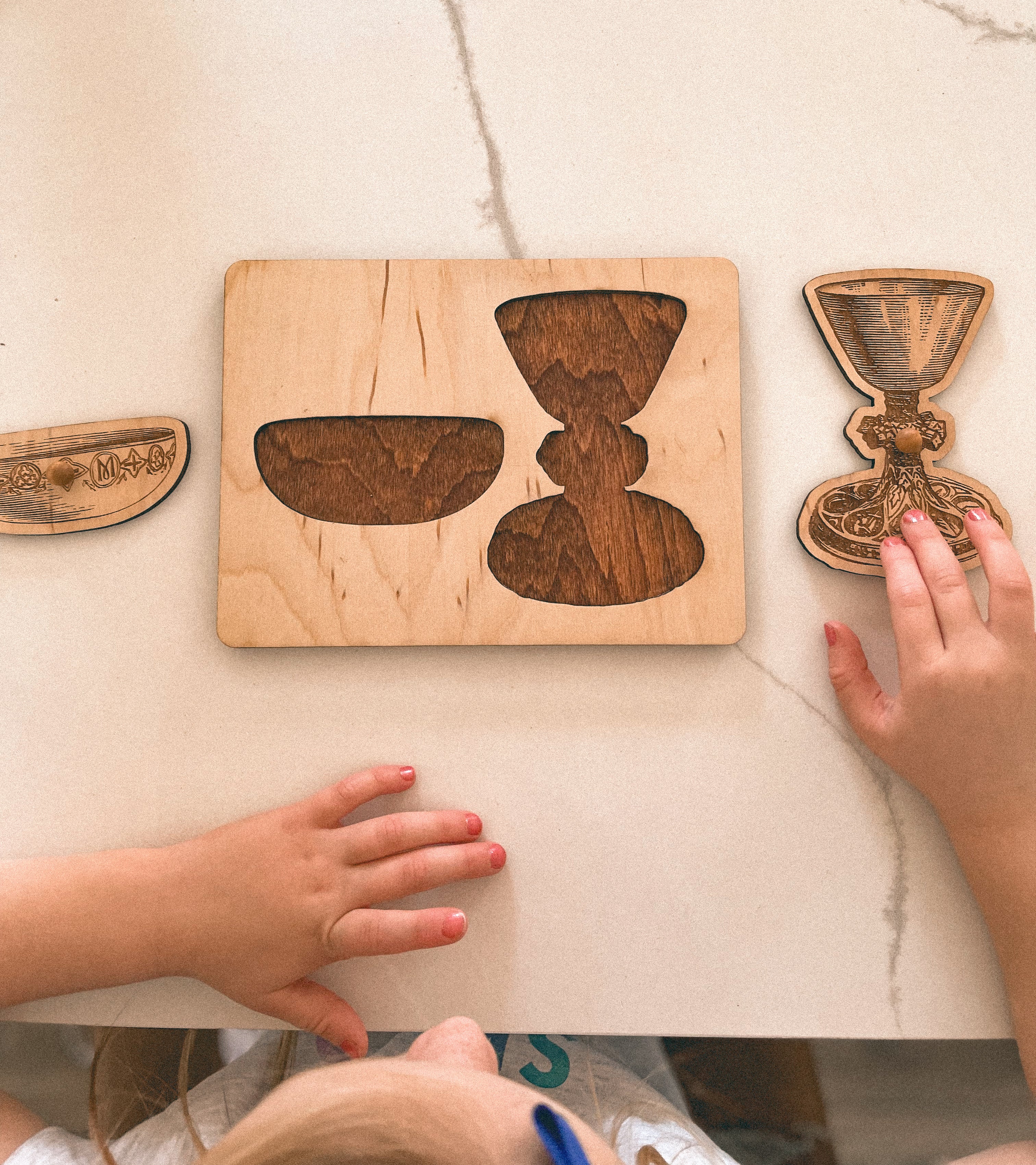 Wooden Chalice & Paten Puzzle