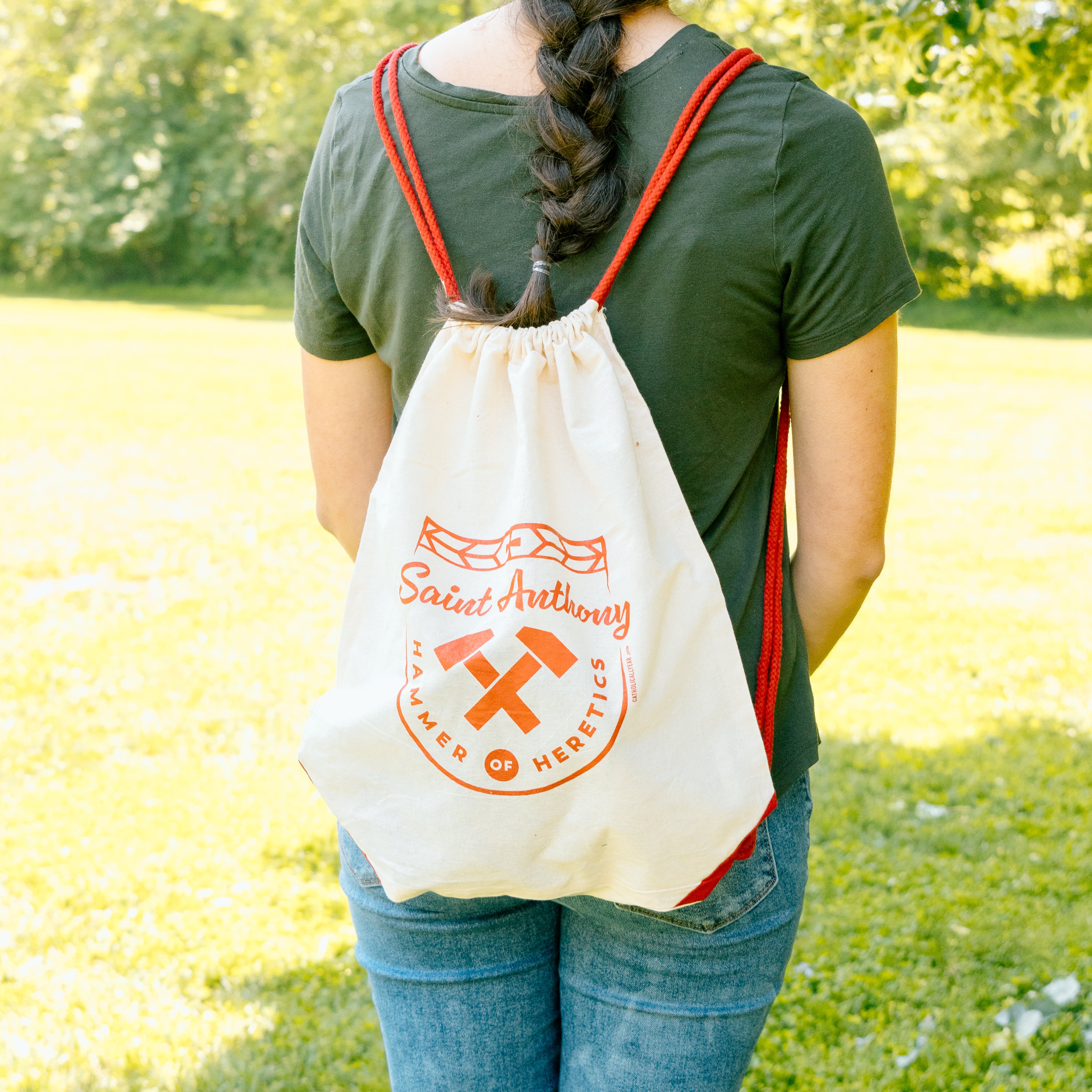 St. Anthony Drawstring Bag