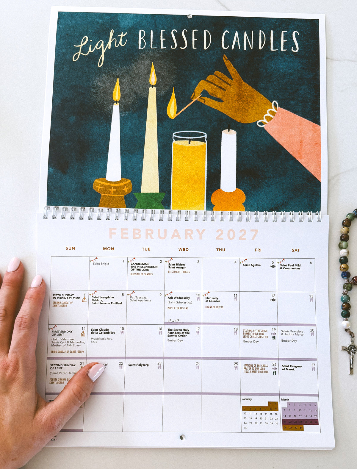 Catholic All Year 2027 Liturgical Wall Calendar