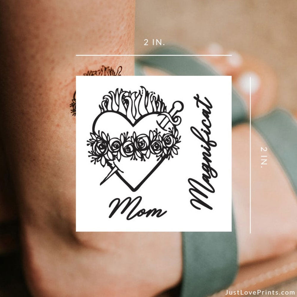 "Immaculate Heart Collection" Temporary Tattoos