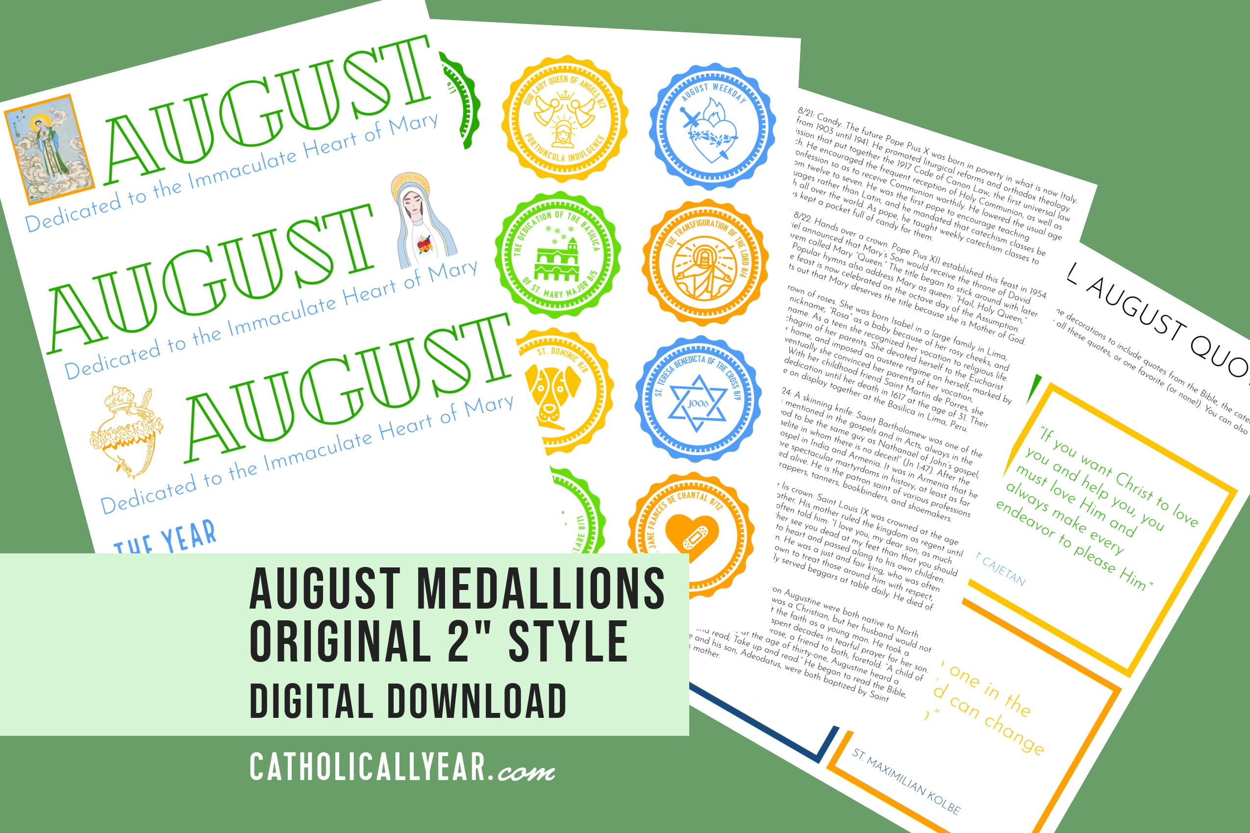 August Medallions 2" Style