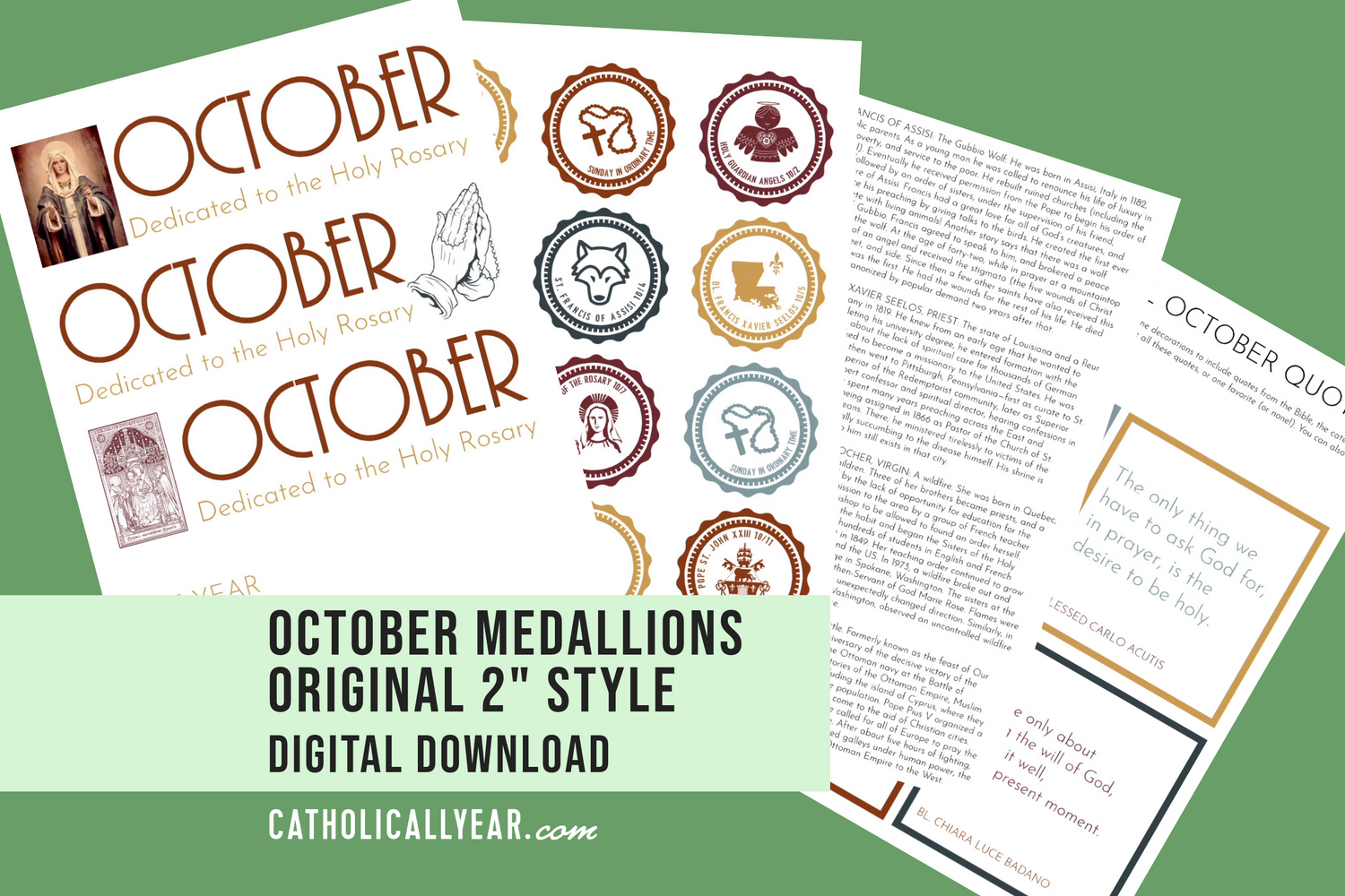 October Medallions 2" Style
