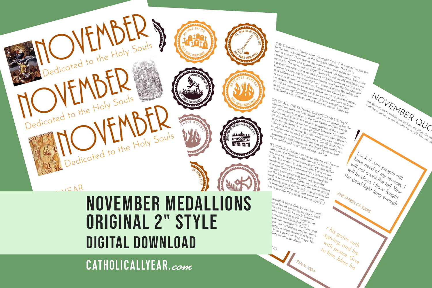 November Medallions 2" Style