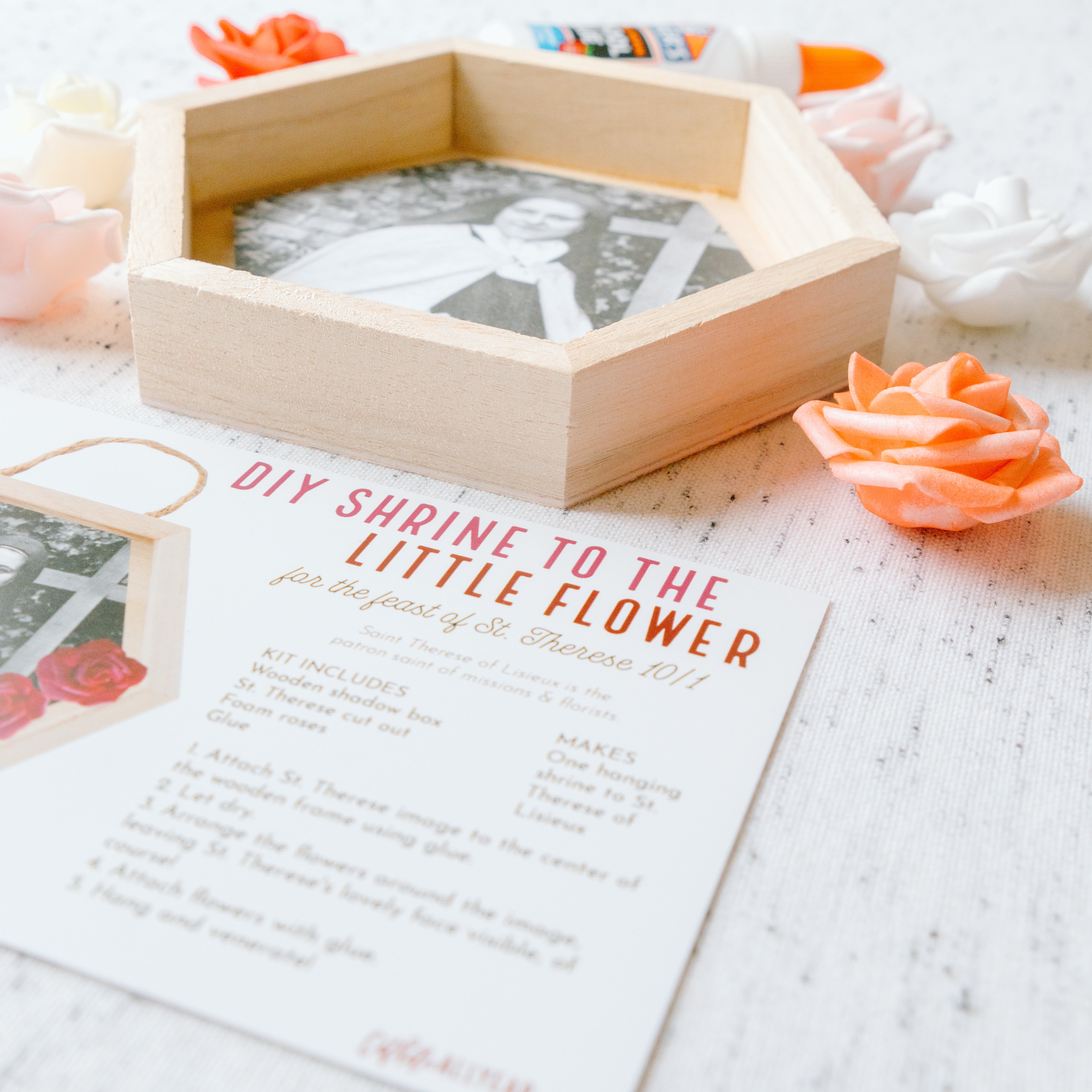 St. Therese DIY Little Flower Shrine Kit