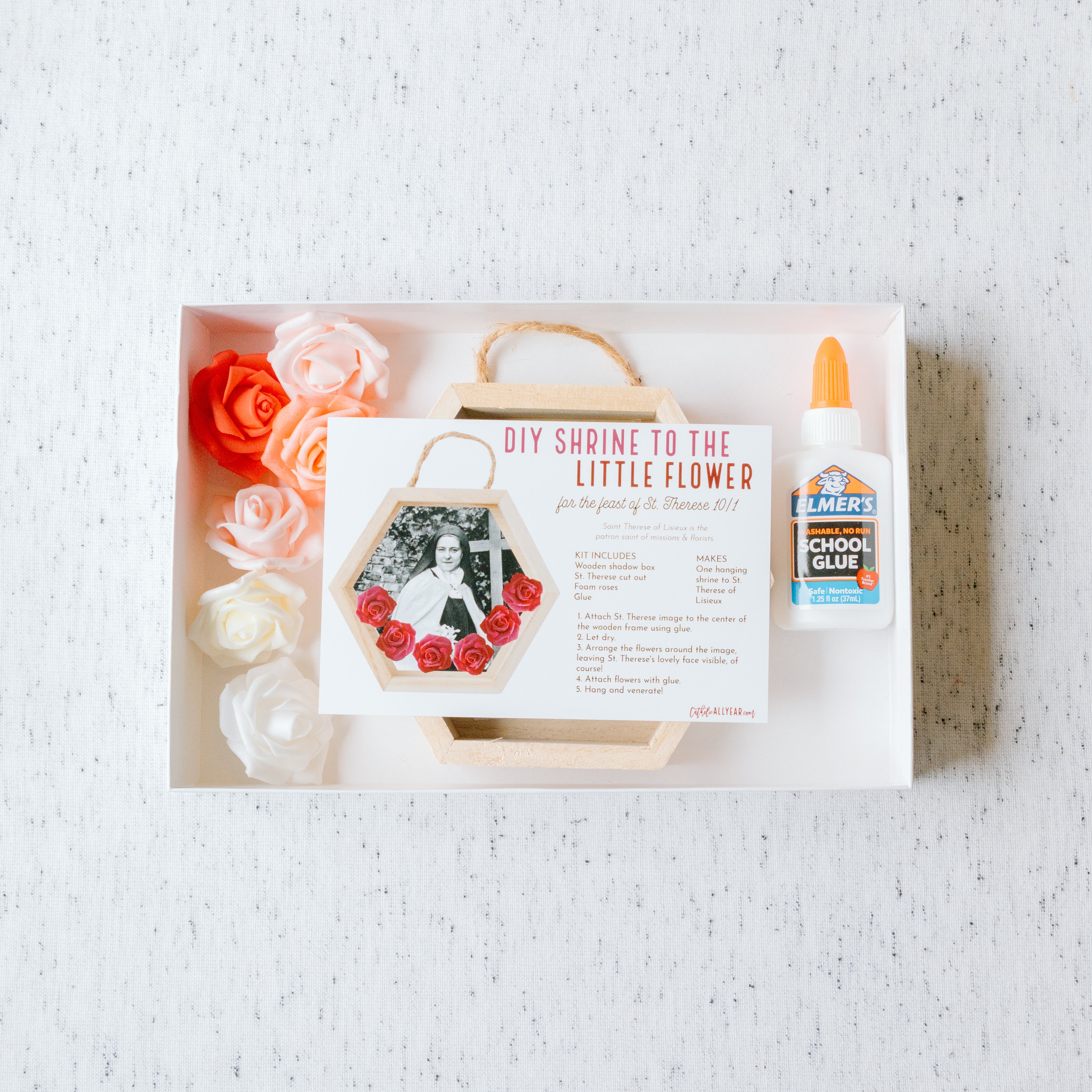 St. Therese DIY Little Flower Shrine Kit