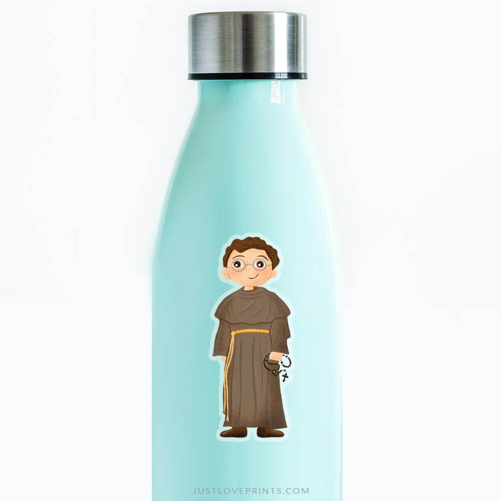 St. Maximilian Kolbe "Kid Saint" Vinyl Sticker