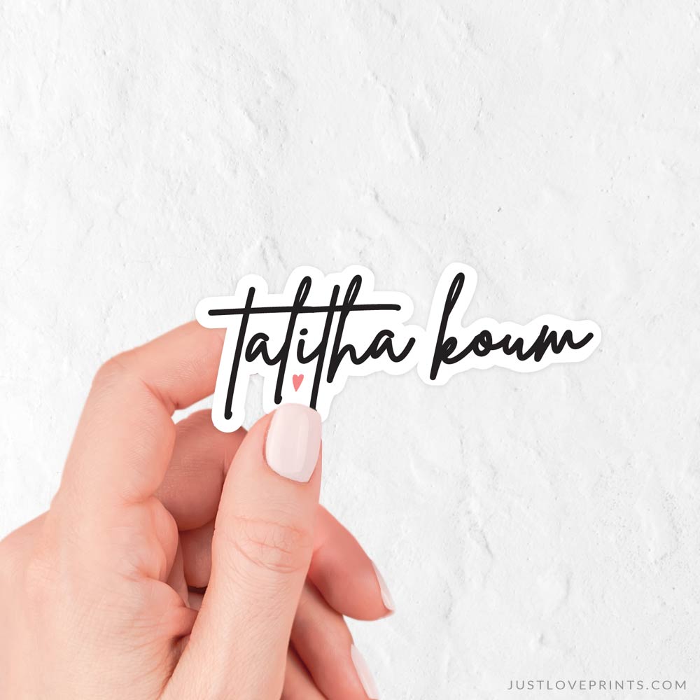 Talitha Koum Vinyl Sticker