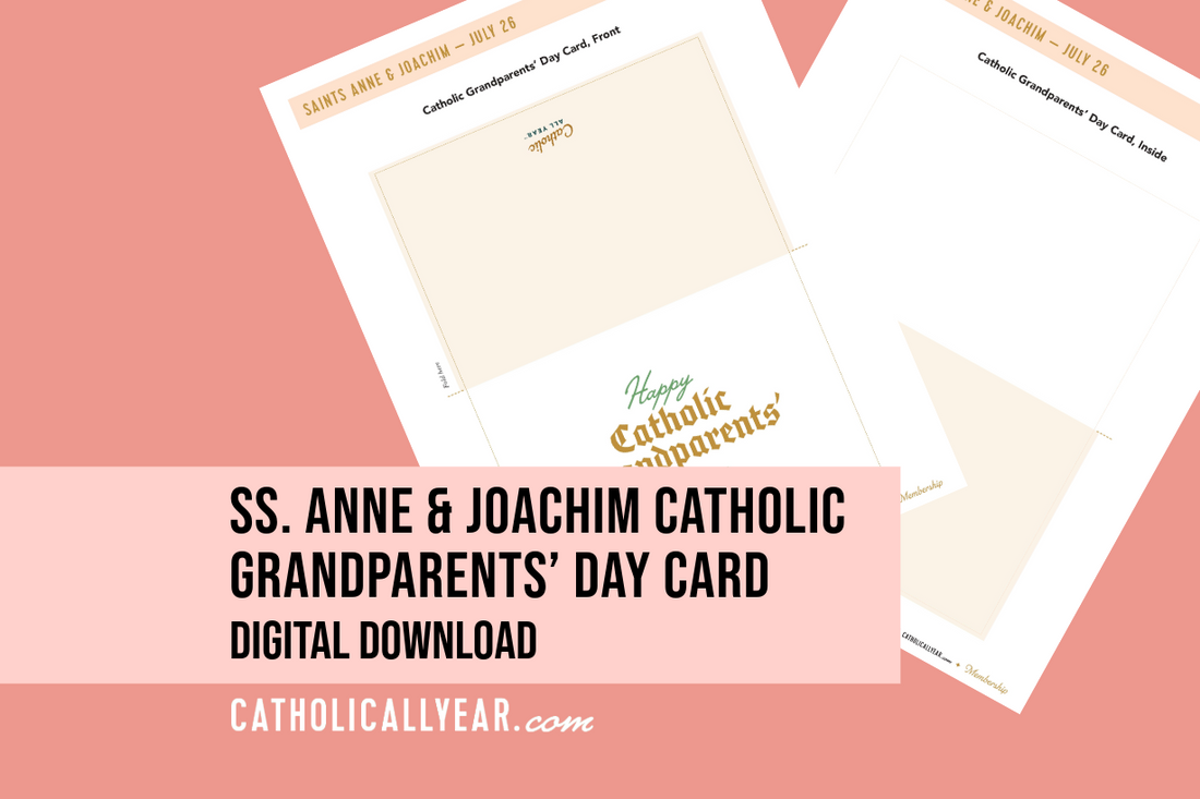 Ss. Anne & Joachim Catholic Grandparents’ Day Card Activity {Digital Download}