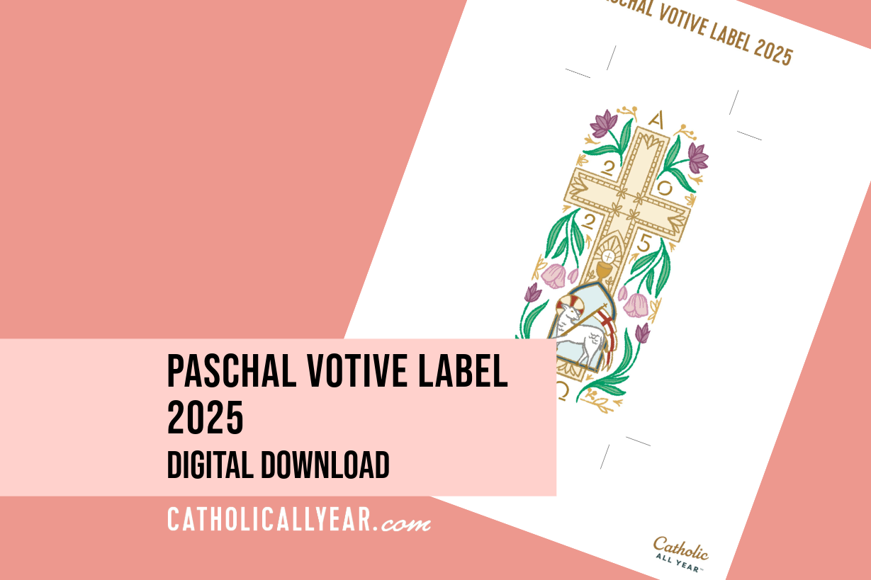 2025 Paschal Votive Label {Digital Download}