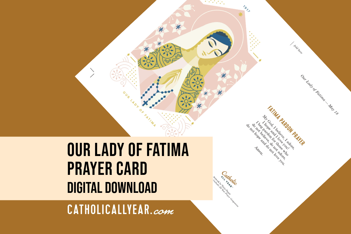 Our Lady of Fatima Prayer Card {Digital Download}