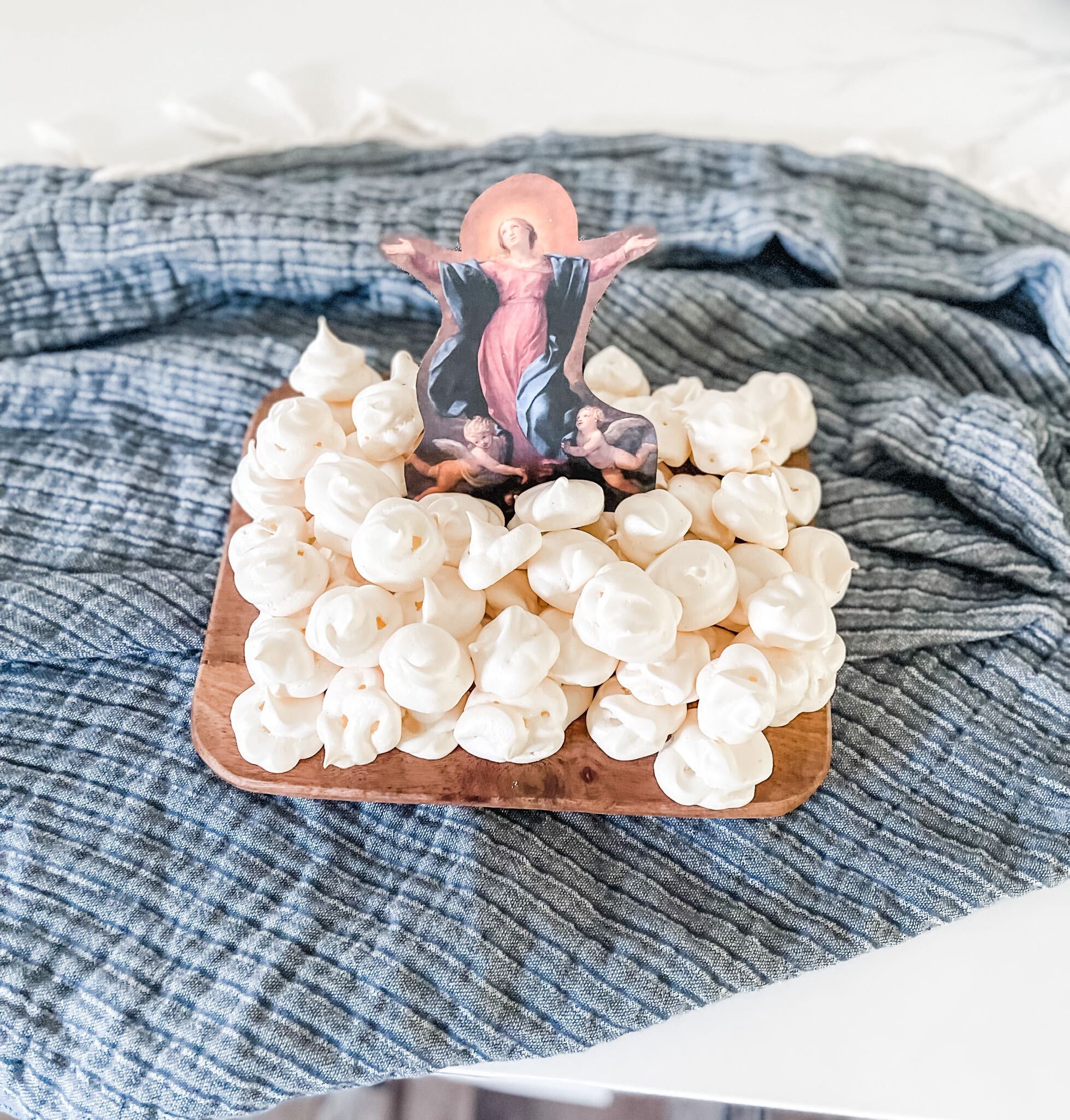 Assumption Meringue Clouds - August 15 - The Assumption of the Blessed Virgin Mary