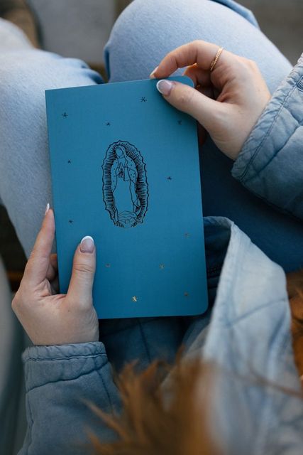 Our Lady of Guadalupe Journal with Gold Detailing