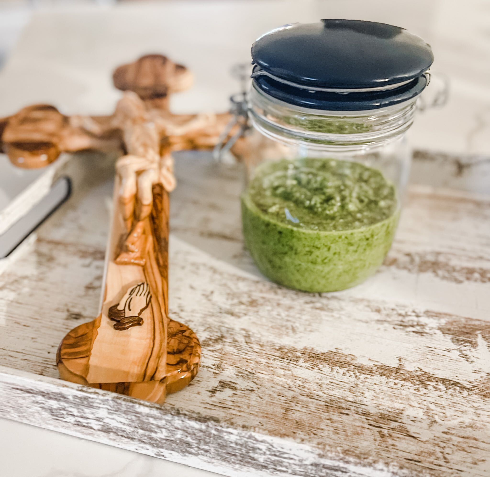 Holy Cross Pesto Sauce - August 18 - St. Helen