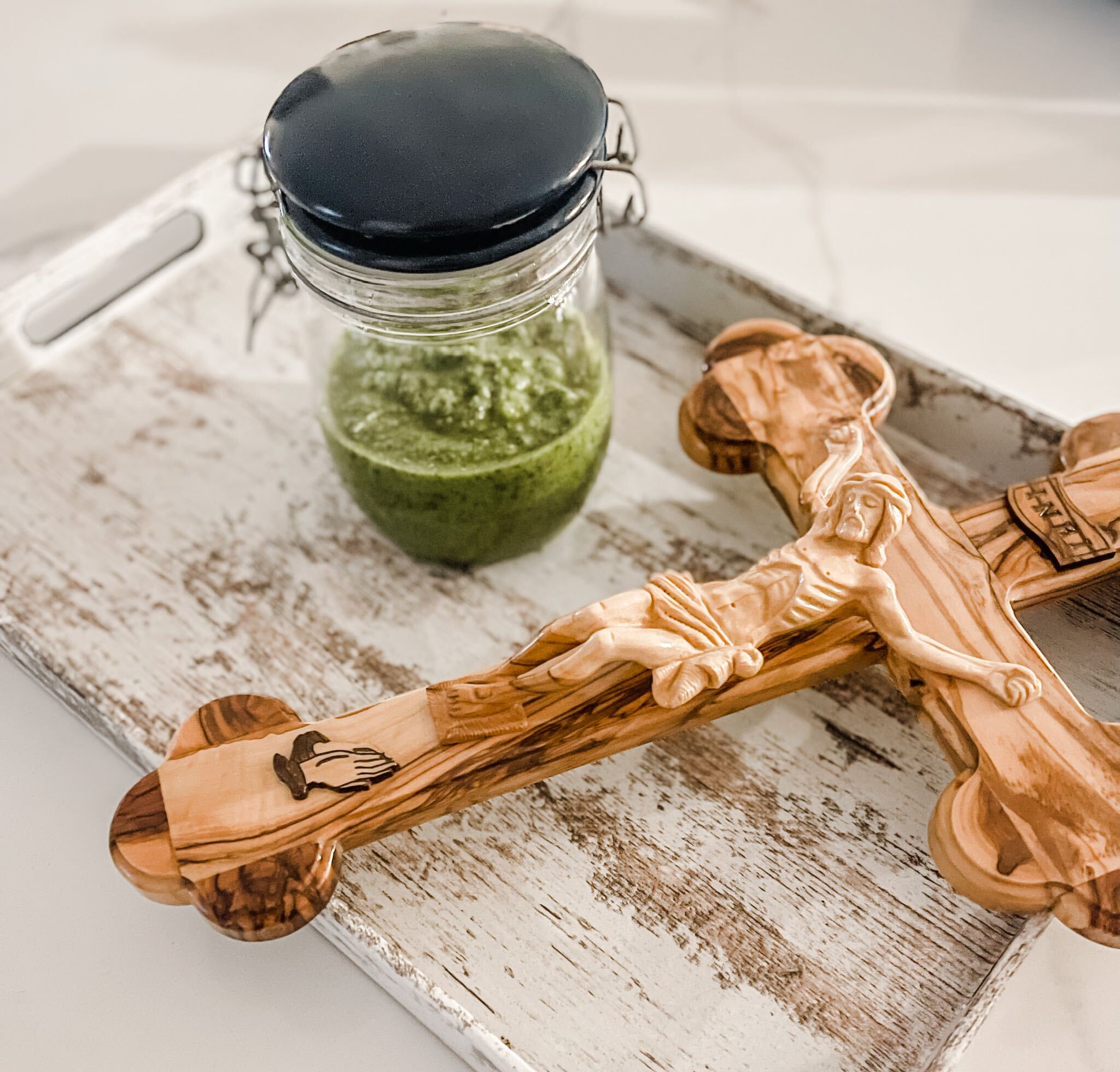 Holy Cross Pesto Sauce - August 18 - St. Helen