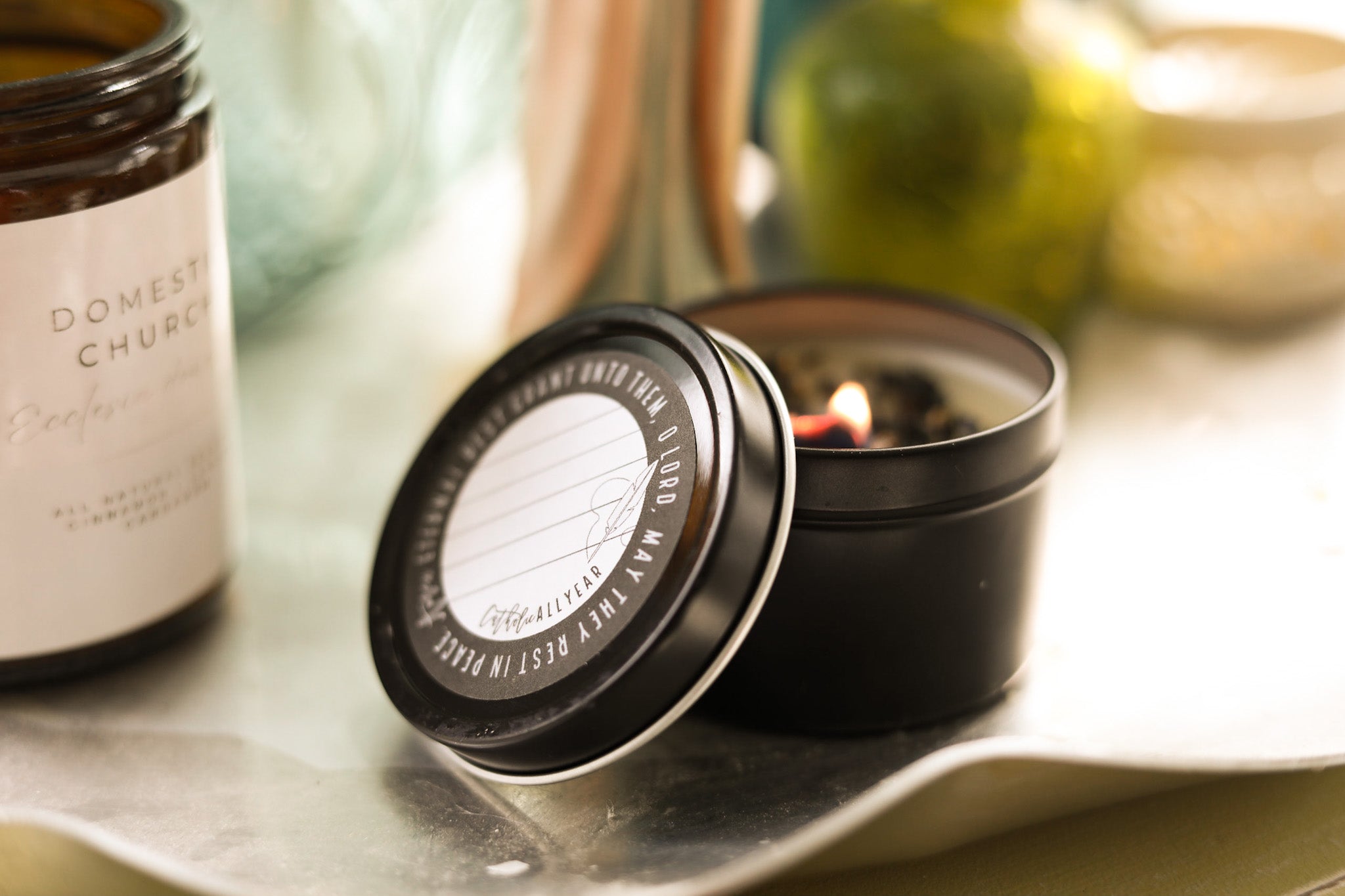 Mini Eternal Rest Candle with Write-On Lid