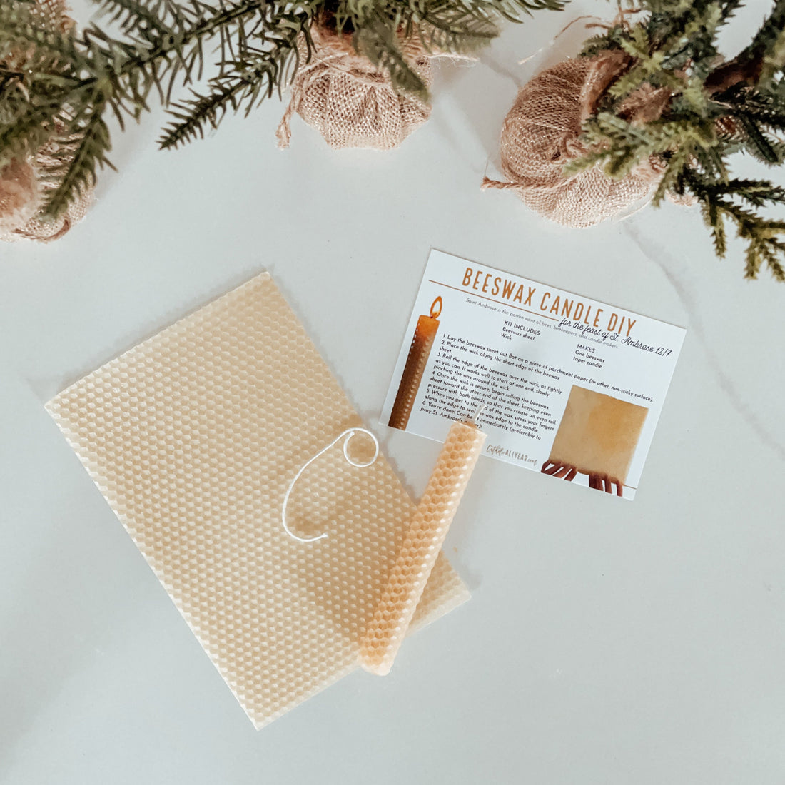 Beeswax Candle Making Kit