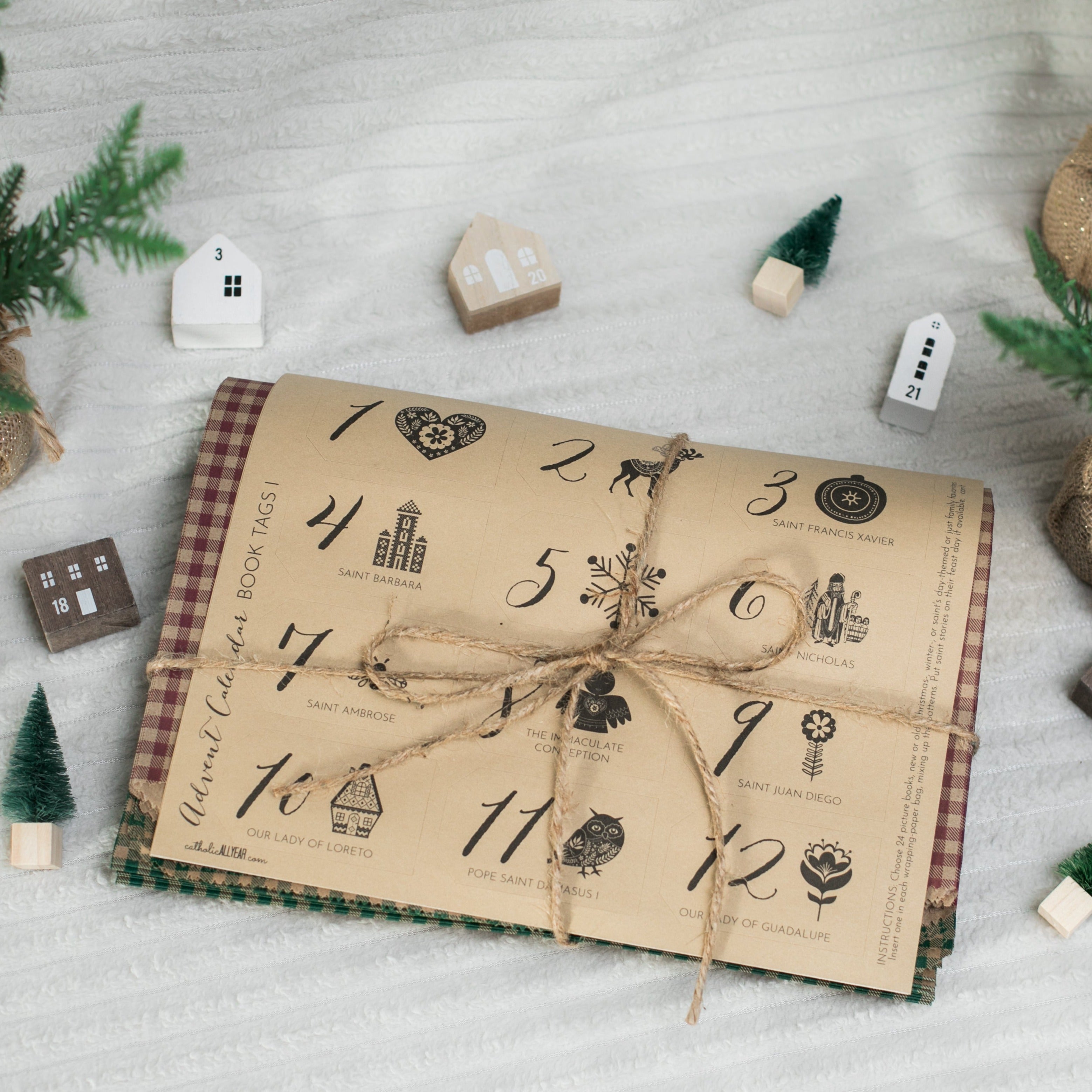 Advent Book Wraps