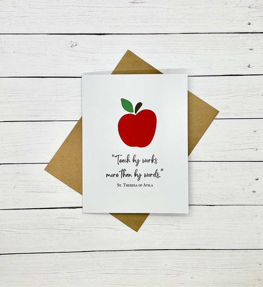 St. Teresa of Avila Teacher Appreciation Greeting Card