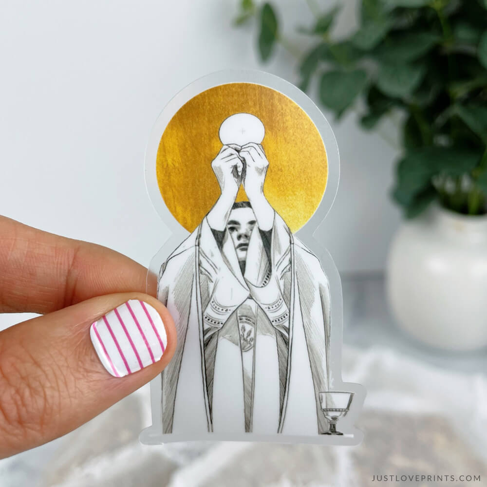 Jesus in the Eucharist Sticker