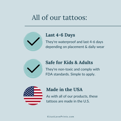 &quot;AMDG Collection&quot; Temporary Tattoos