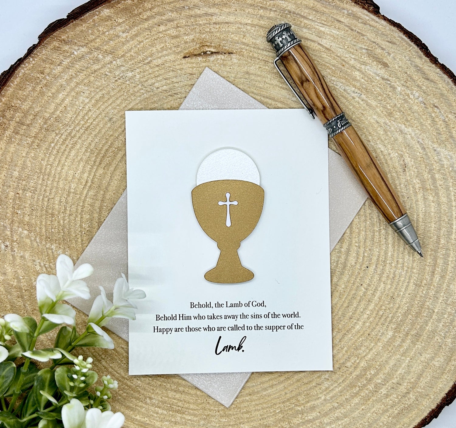 First Communion Chalice Card