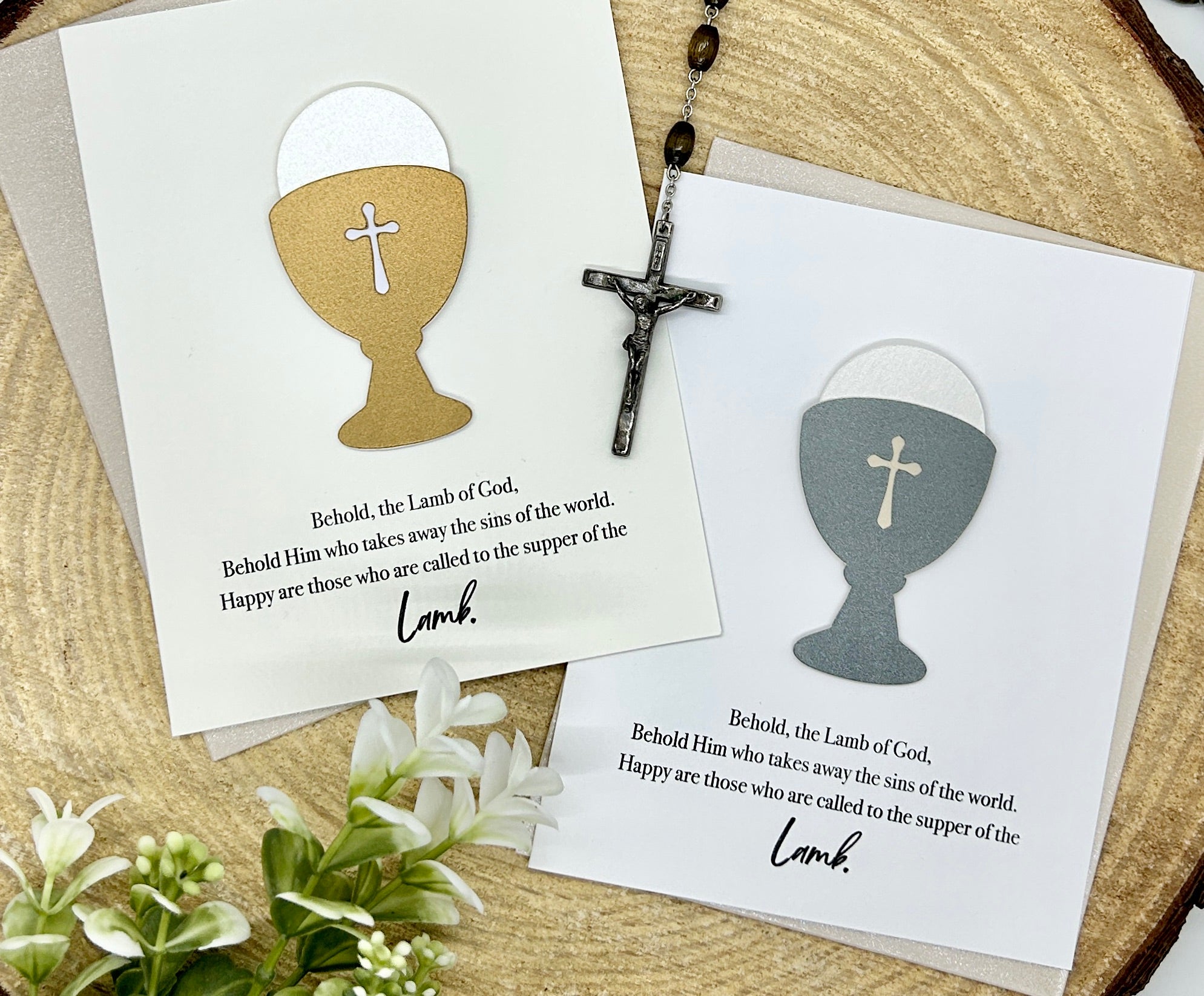 First Communion Chalice Card