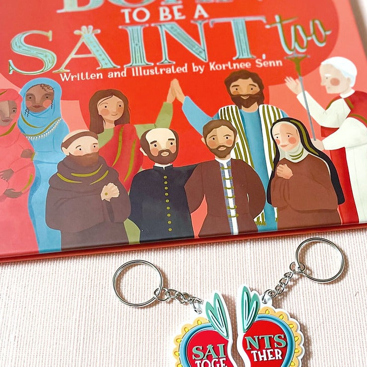 Saints Together Keychain Set