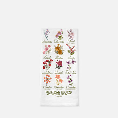 Liturgical Monthly Devotion Tea Towel (Flour Sack)