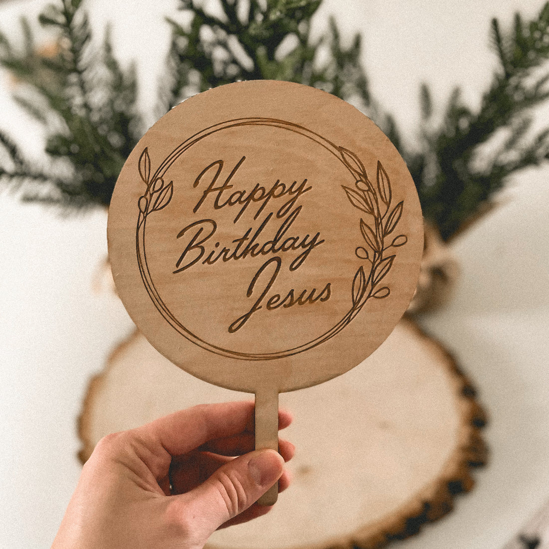 "Happy Birthday Jesus" Cake Topper