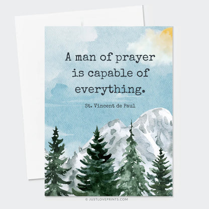 Man of Prayer Greeting Card