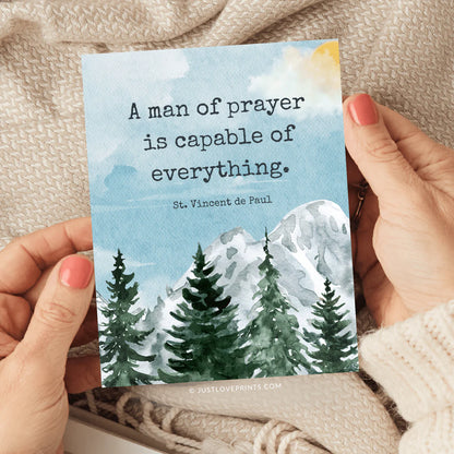 Man of Prayer Greeting Card