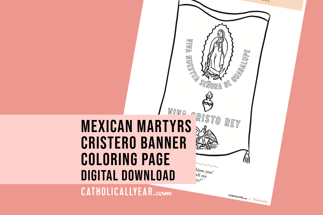 Mexican Martyrs Coloring Page {Digital Download}