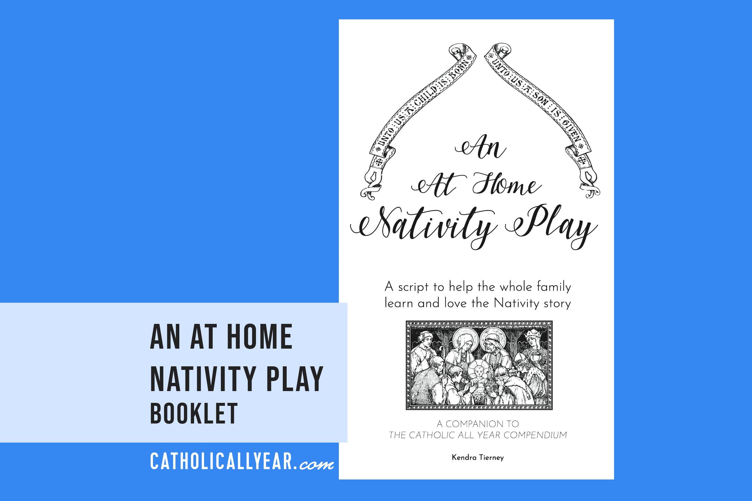 At Home Nativity Play Script Printable Booklet {Digital Download}