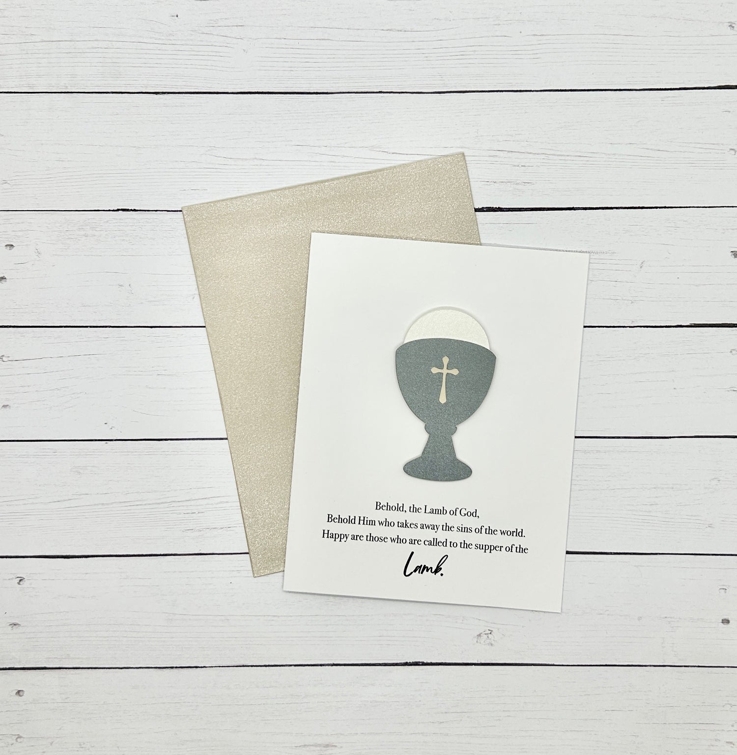 First Communion Chalice Card